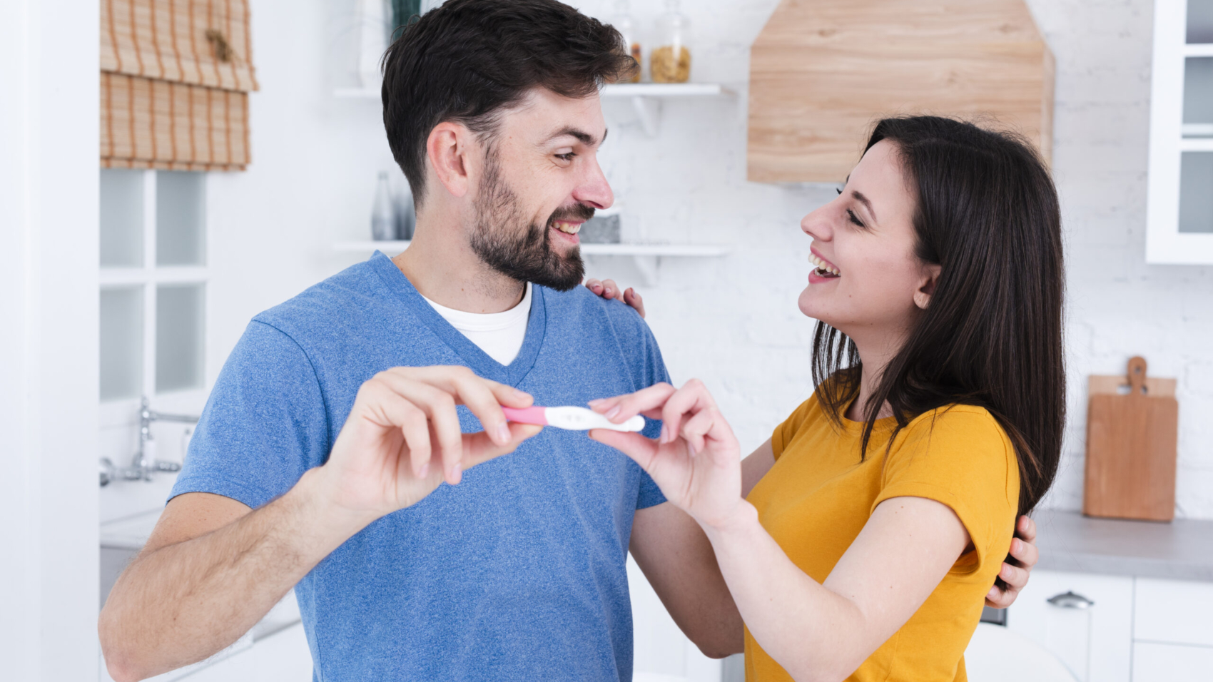 couple showing STD test at home in Dubai